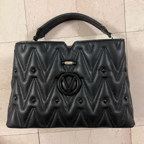 Valentino Black Quilted Handbag - Picture 3 of 6